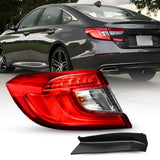 Autoone Lighting Assemblies Tail Light Assembly (left) Compatible with 2018-2022 Honda Accord Tail Light Assembly, With Halogen & LED Bulbs