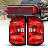 Autoone Lighting Assemblies For 2014-2019 Chevy Silverado Halogen Tail Light Assembly Compatible with Chevrolet Silverado 1500/ 2500HD/ 3500HD, 2015-2019 GMC Sierra 3500HD