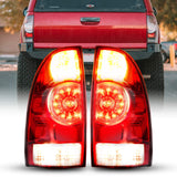 Autoone Lighting Assemblies Tail Light Assembly  (left+right) Tail Lamp Assembly Fit for 2005-2015 Tacoma Pickup Rear Factory OEM Passenger Side, With Halogen & LED Bulbs
