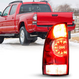 Autoone Lighting Assemblies Tail Light Assembly (left) Tail Lamp Assembly Fit for 2005-2015 Tacoma Pickup Rear Factory OEM Passenger Side, With Halogen & LED Bulbs