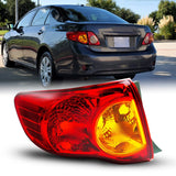 Autoone Lighting Assemblies Tail light assembly (left) Tail Light Assembly for 2009-2010 Corolla Driver Side & Passenger Side, Without Bulbs