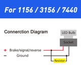 Autoone Universal 50W 6ohm LED resistors for Fix LED Bulb Fast Hyper Flash Turn Signal Blink Error Code